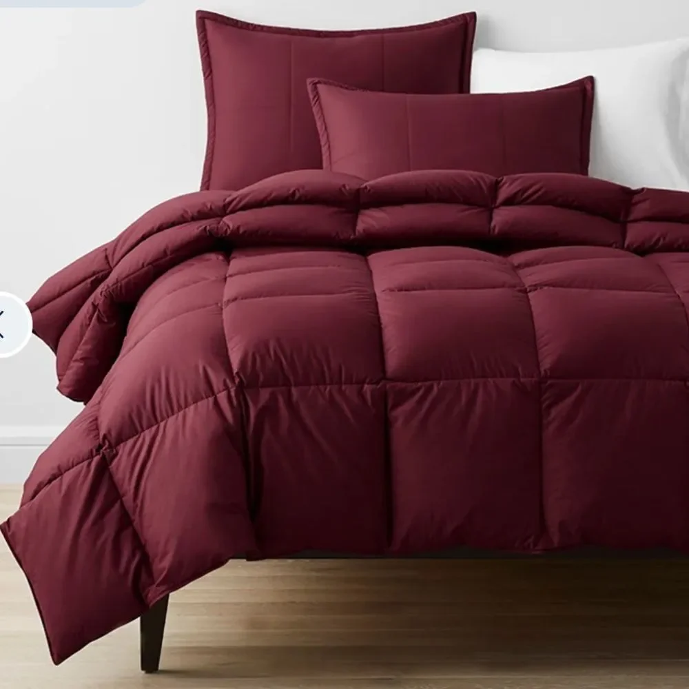 The Company Store LoftAIRE Down Alt Light Comforter in Merlot, Twin XL, NEW!